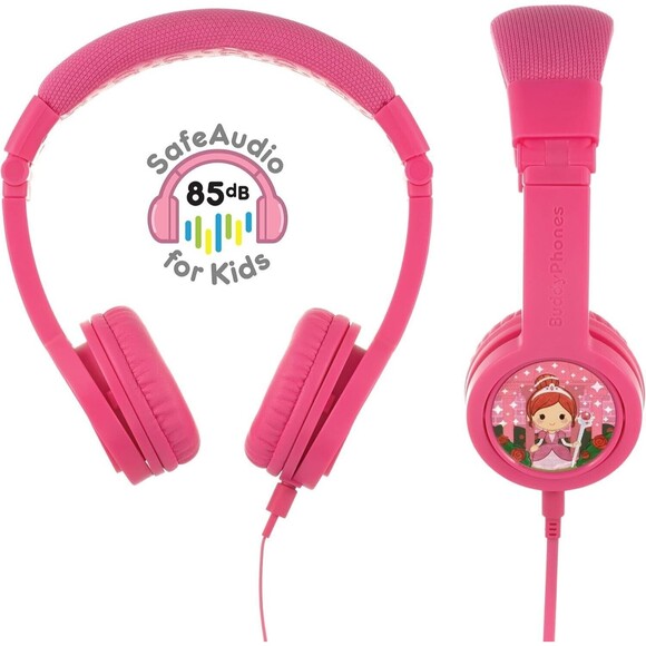 BuddyPhones Explore+ on-Ear Headphones - Rose Pink Model BP-EXPLOREP-PINK - Picture 5 of 6